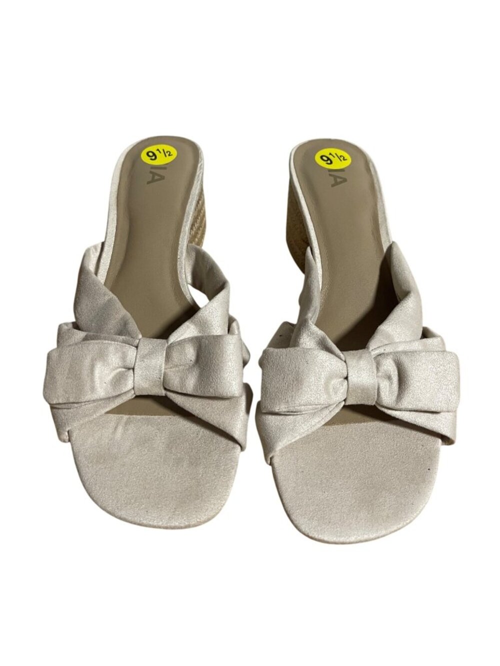 MIA Damara Bow Sandal Womens Size 9.5 M Espadrille Boho Coquette Cottage